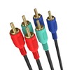 Cmple Video/Audio 3 RCA Bundled Cables for Component Video, 6