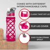 Swig Savvy Sports Leakproof Wide Mouth Glass Water Bottle with