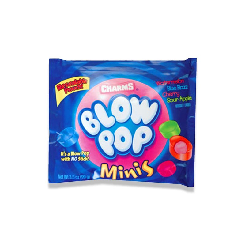 Charms Blow Pop Mini Lollipops - Individually Wrapped Dual Candy