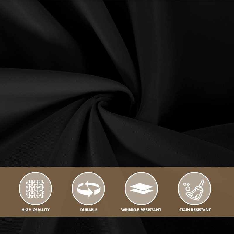 sancua Square Tablecloth 1 PCS 85x85 Black