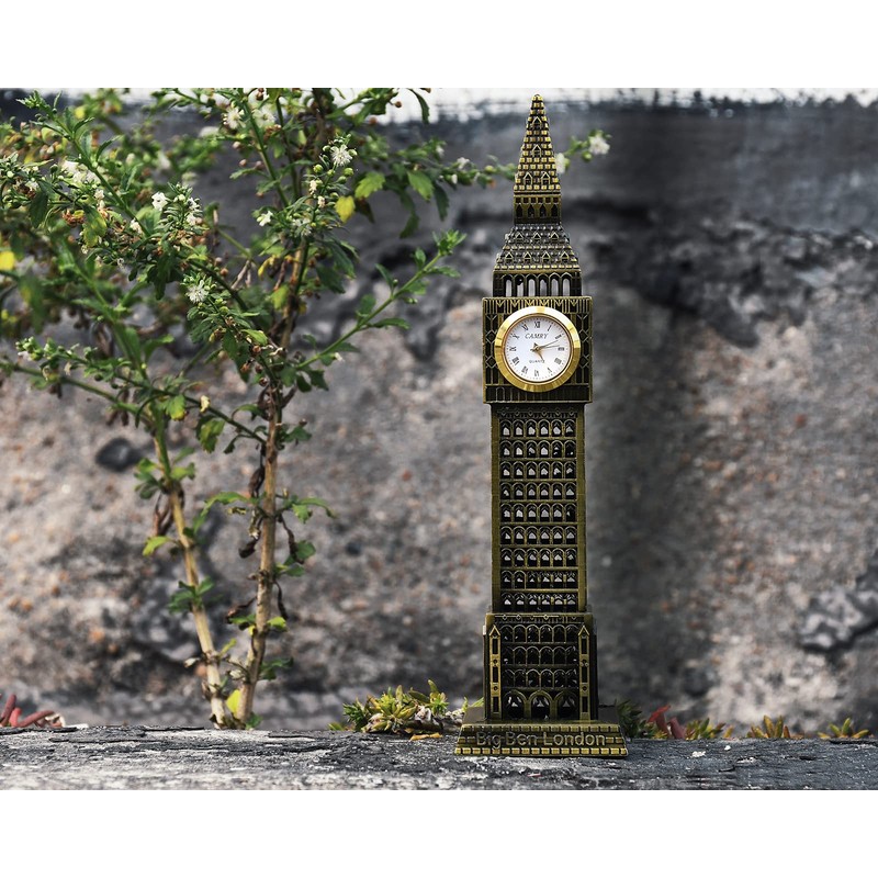 ds. distinctive Style Metallische Big-Ben-Tower-Modell-Statue-Dekoration (23,5 cm)