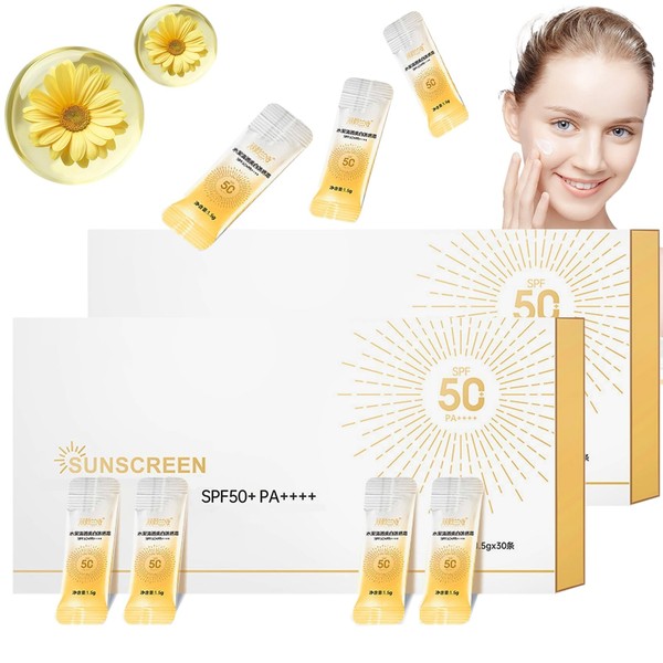 60PCS Mini Sunscreen Tubes | SPF50+ PA++++ Sunblock Sticks |