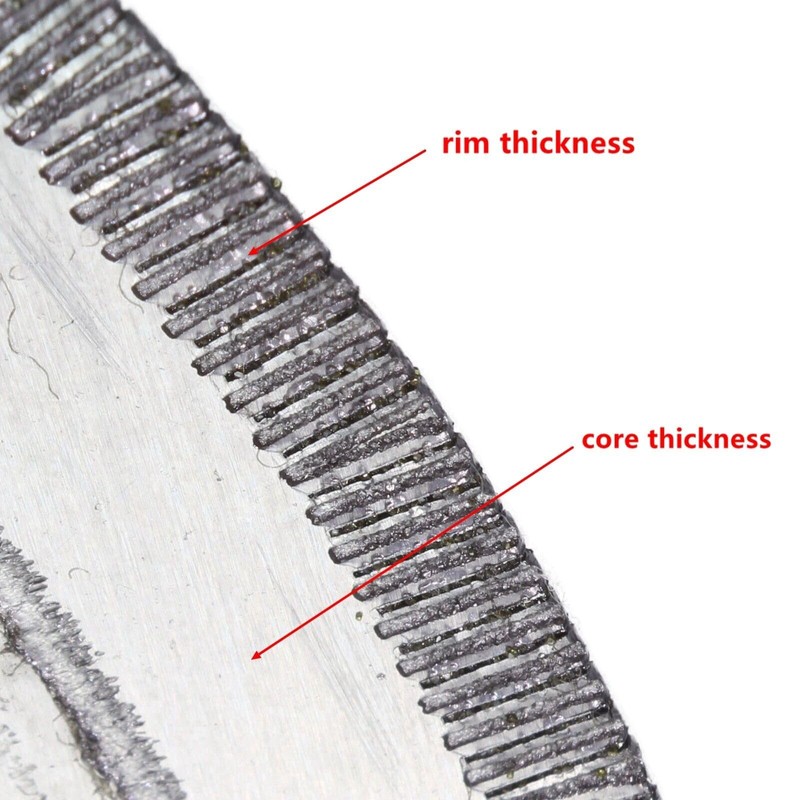 ILOVETOOL 8" inch Diamond Saw Blade Notched Rim Lapidary Tools