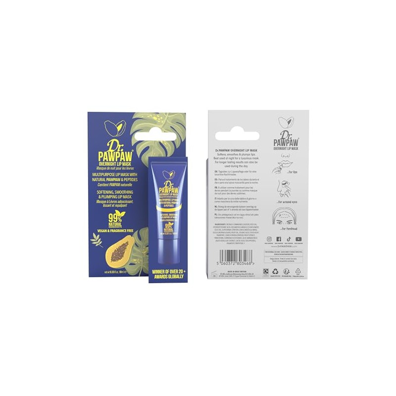 Multipurpose Overnight Lip Mask by Dr. PawPaw for Women -