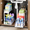 BXINREDA Under Sink Organizers and Storage, 2 Tier Slide Out