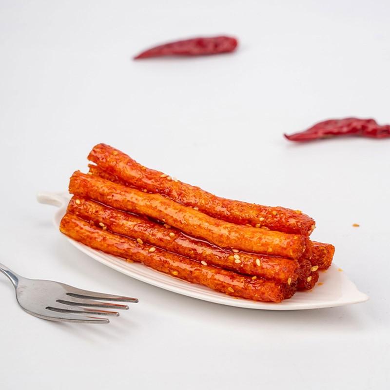 SXETBEAN 2 Packs Latiao, Chinese Spicy Strips, Delicious La Tiao