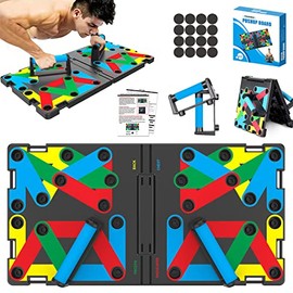 Large Push Up Board, 46 in 1 Foldable Pushup Fitness Stands, Portable Strength Training Equipment at Home Gym,Push up Bars for Floor, Workout for Men and Women