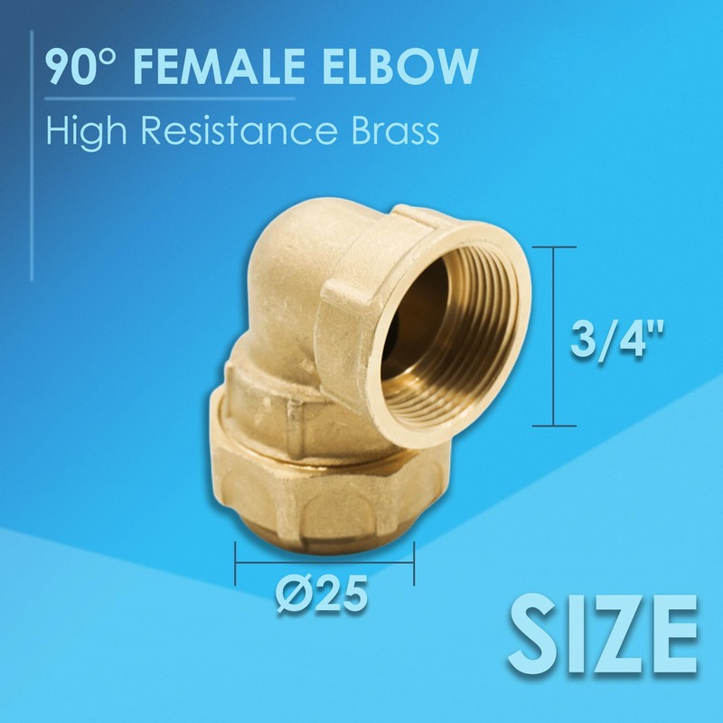 DOJA Barcelona | 90° Polyethylene Female Elbow | For Polyethylene