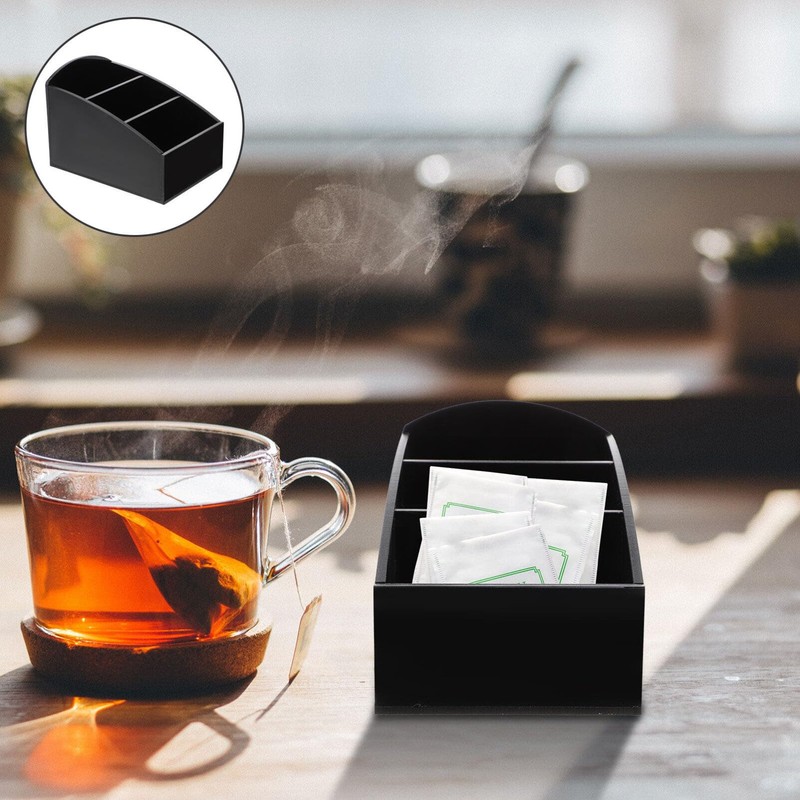 Operitacx 2pcs Small Tea Storage Box, Made of Acrylic with