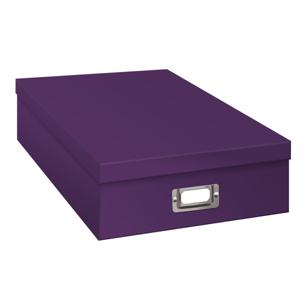 Pioneer Photo Albums OB-12S Bright Purple Storage Box 14.75 x 13 x 3.75 inch