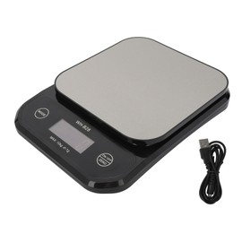 Kitchen Scale 0.035oz to 22.0lb IP7 Waterproof LCD Display Stainless Steel Coffee Scale for Family Cafe Cooking