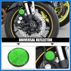 VekAuto 8 Pcs Round Stick-on Safety Spoke Reflective Self Adhesive