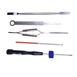 Jiayouy 24PCS Sax Tool Kit, Professional Saxophone Repairing Maintenance Tool Kit with Carry Bag, LED Leak Light, Key Cover Adjusting Tool, Key Indentation Clip, Pliers, Lamp Burner