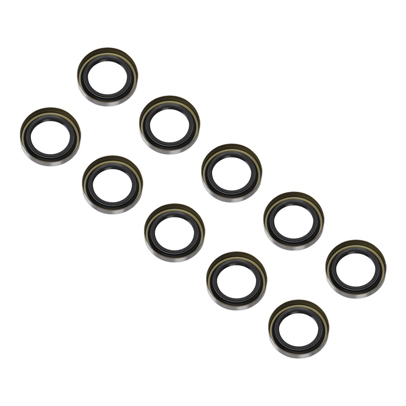 10PCS Double Lip Grease Seals High Hardness Trailer Axle Hub