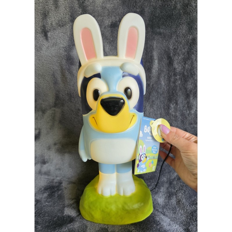 Bluey New Lighted Easter Blow Mold decoration Bluey with Bunny