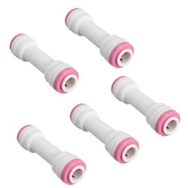 PureSec Water Check Valve 1/4" RO Tubing O.D.Use Push to Connect RO Fittings Plastic backflow preventer for Reverse Osmosis System(Pack of 5)