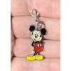 Silver Bashful Mickey Mouse Charm Zipper Pull & Keychain Add