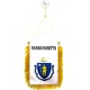 Massachusetts AZ Flag, 15 x 10 cm, State, Massachusetts, Mini