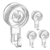 MigWoo Pack of 4 Suction Cup Hooks No Drilling Suction