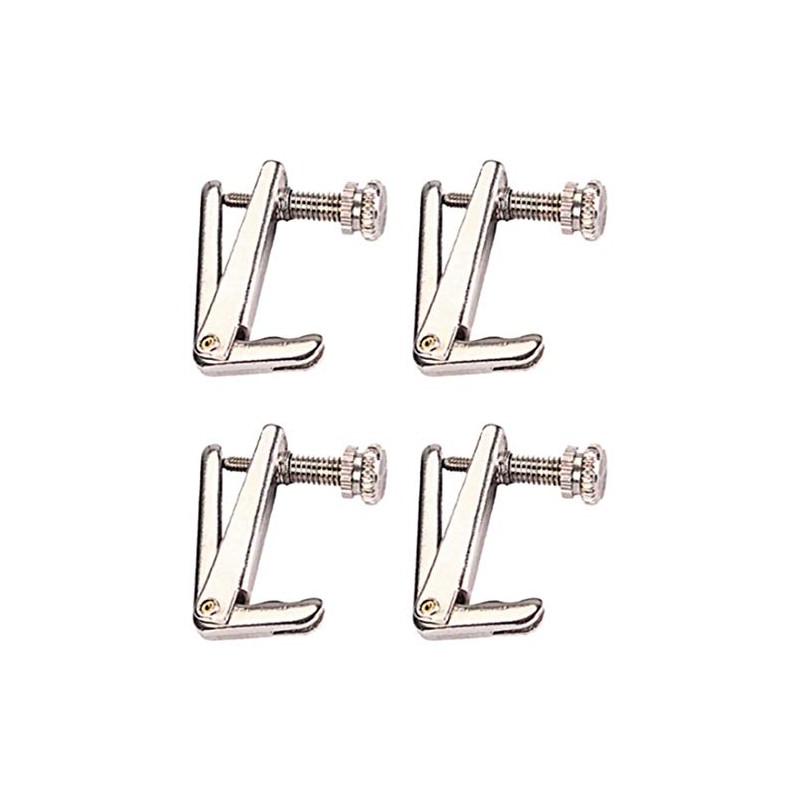 Zest Violins 4Pcs Silver Fine Tuners Replacement Parts for 4/4