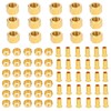 VisHomeYard 3/8 Inch OD Brass Compression Insert,Sleeve Ferrule,Nut 75PCS