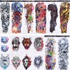 8 Sheets Full Sleeve Temporary Tattoos Stickers Watrproof 8 Sheets