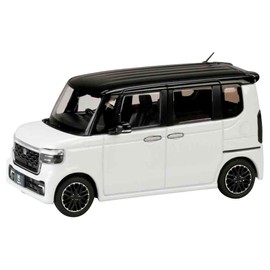 1/43 Honda N-BOX CUSTOM Platinum White Pearl & Black