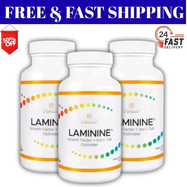 Laminine AUTHENTIC LifePharm Laminine Supplement 120 Capsules 3 Pack USA