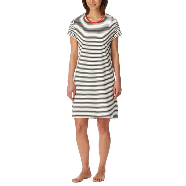 Schiesser Women's Pyjamas 3/4 Short Sleeve Cotton Nightwear, Off-white_181251