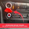TOOLEPIC Car Push Start Button Cover for Mustang 2015-2014, Engine