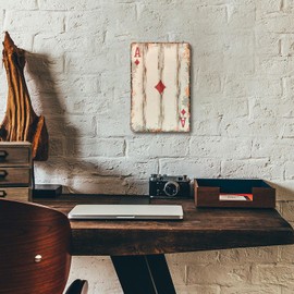 Vintage Poker Hands Rankings Metal Tin Sign Wall Decor Texas Poker Room Signs Accessories For Game Room Man Cave