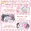 Anergoo Taba Squishes Kit with Pig Bunny Silicone mold Cookie