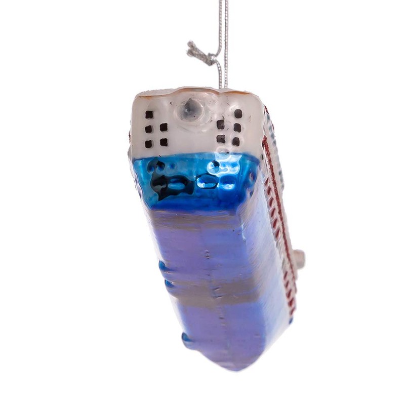 6-Inch Noble Gems Glass Cruise Ship Ornament