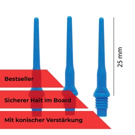 Karella Tip Dart Special Keypoint 2 BA Blue Pack of 100