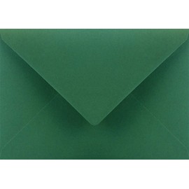 Netuno Pack of 25 Dark Green Envelopes DIN C5 162 x 229 mm 115 g Sirio Colour Foglia Envelopes Wedding Birthday Christmas Envelopes Colourful High-Quality Paper Envelopes Large Elegant