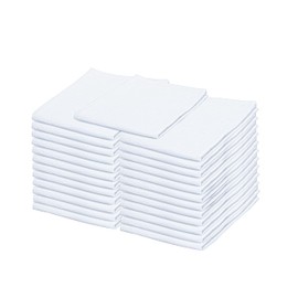 Dish Cloths Cotton| Christmas DIY Cloths |Dish Towels Absorbent and Lint Free Flour Sack| Dishcloths for Kitchen Washing Dishes| Fast Drying Dish Rags| 25 Pack 13"x13" White