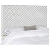 Safavieh Sydney Grey/ White Lattice Upholstered Headboard (Full)