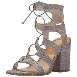 Dolce Vita Women's Eva Heeled Sandal, Smoke Raffia, 7.5 M US