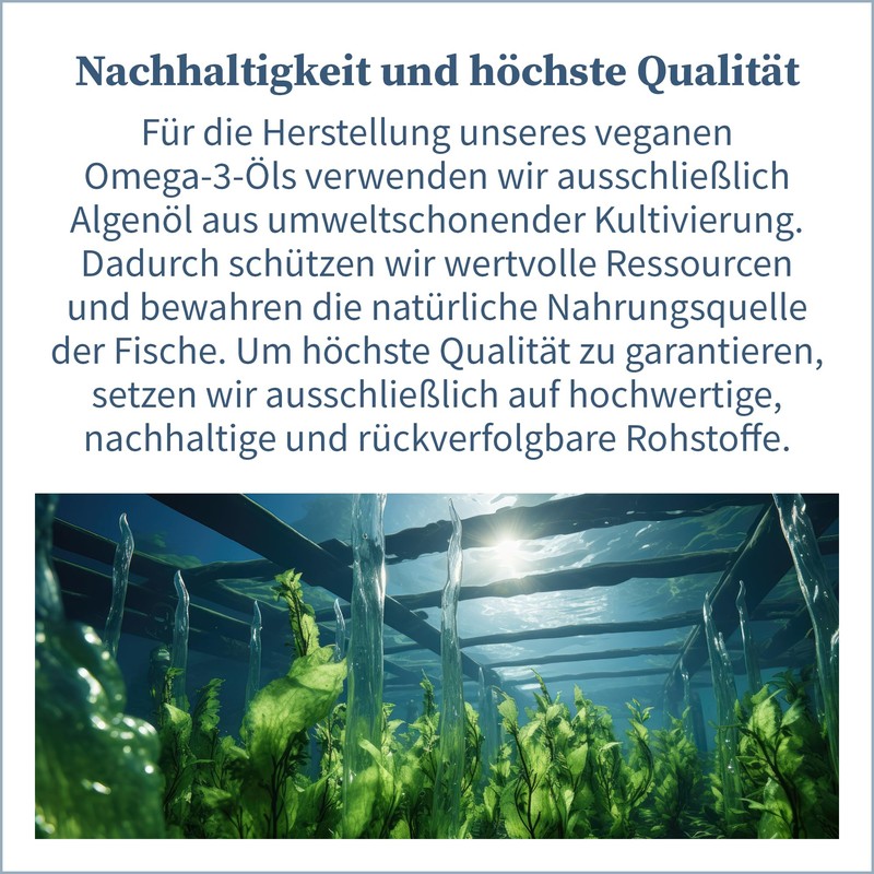 NatuGena Omega-3 Vegan Oil with Vegetable Algae Oil from Sustainable