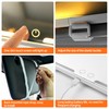 car mirror vanity Rechargeable Led, 3 Light Modes,Dimmable Touch Screen,Side
