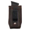 Barsony - Brown Leather IWB Holster + Magazine Pouch Compatible