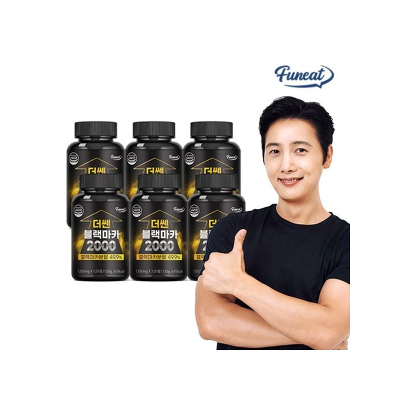 Purnit 더 쎈 블랙마카 2000 120정 x 6병 6개월분 Super