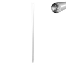 BodyAce 1pc Insertion Taper for Ear Tunnels Plugs, 1.4mm-11mm Piercing Taper Earrings Gauge Assistant Tool, Stainless Steel Ear Lobe Expander Piercing Kit [10G(2.5mm)]