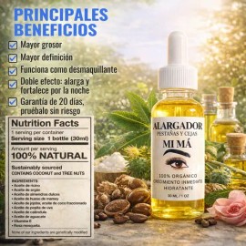 Alargador De Mi Má De Pestañas Y Cejas Crecimiento Natural