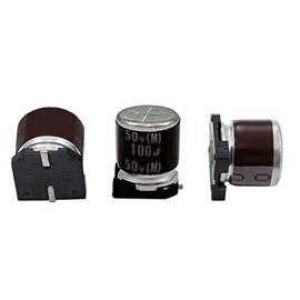 Elko Capacitor 10x Radial 100µF 50V SMD Electrolytic Capacitor up to 105°C 100uF Electrolytic Capacitor from Elna