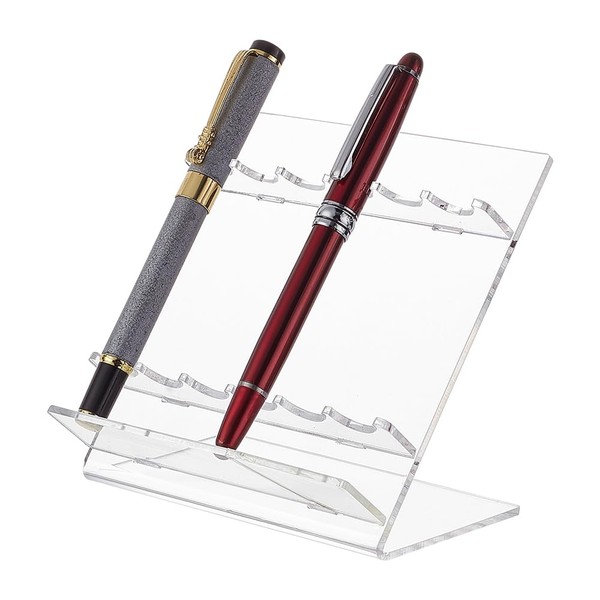 PH PandaHall Acrylic Pen Display Stand, 6-Slots Plastic Pen Holder