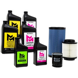 MISHON Full Service Engine Oil Change Kit 5W-50 for Polaris Ranger XP 1000 Crew Northstar DOHC