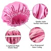 Shower Cap, Shower Cap Reusable Waterproof Washable for Women, Elastic