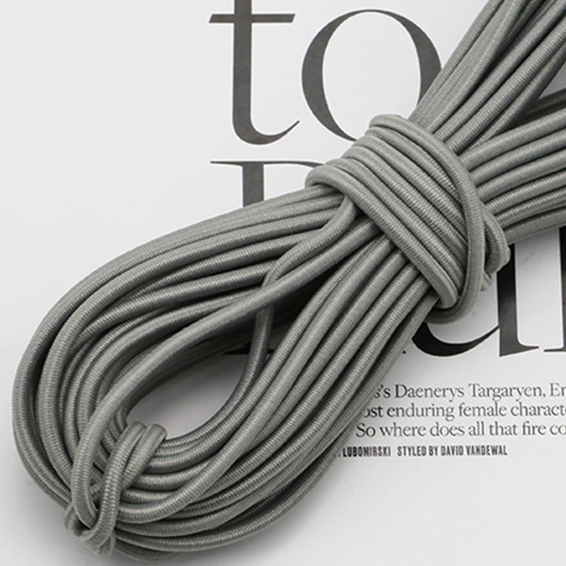 Leliafleury 10 Meter Light Grey Elastic Cord 2.5mm Elastic String
