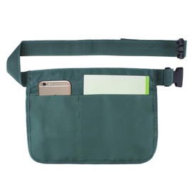 Geboor Gardening Tool Waist Bag Belt Heavy Duty Oxford Tool Apron with 7 Pockets of Different Sizes and Depth (Green)